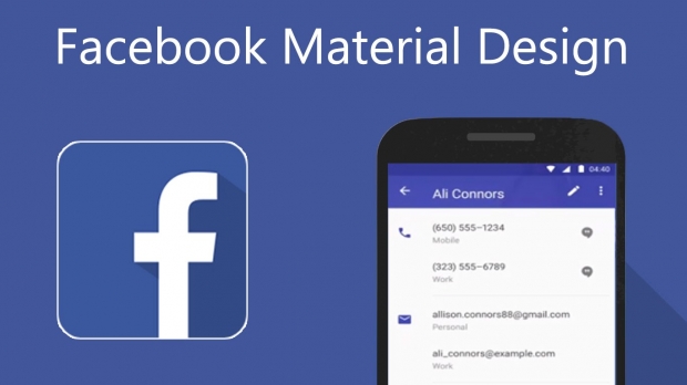 Facebook เวอร์ชั่น Material Design